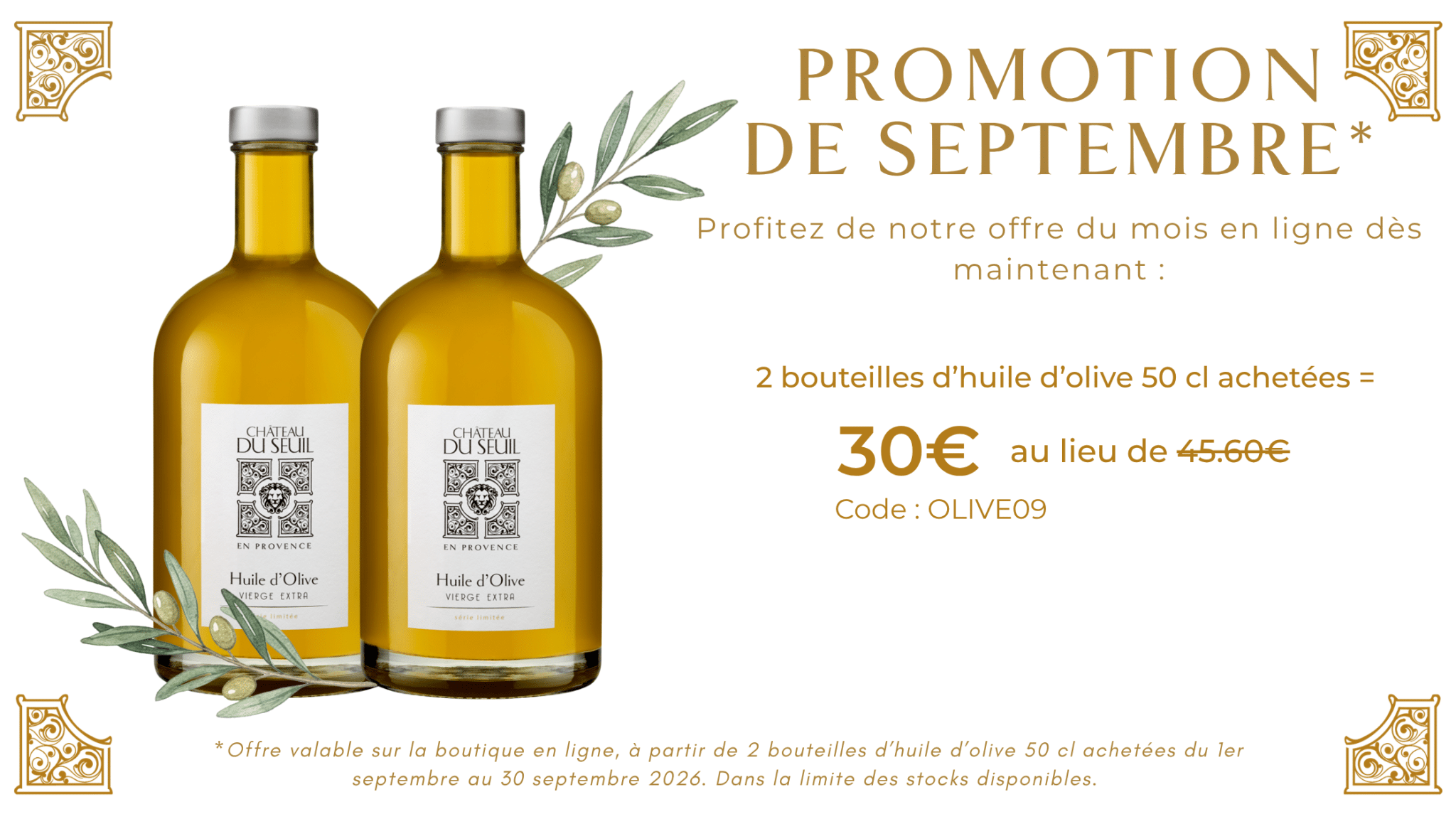 Huile d'olive de Provence BIO