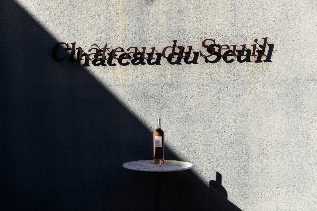 Terrasse avec Château du Seuil