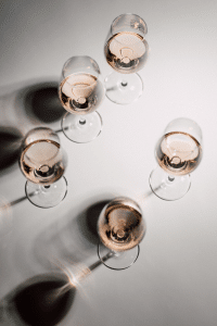 Verres de rosé Château du Seuil